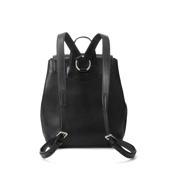 Black Calfskin Welington Backpack Ralph Lauren Collection 3
