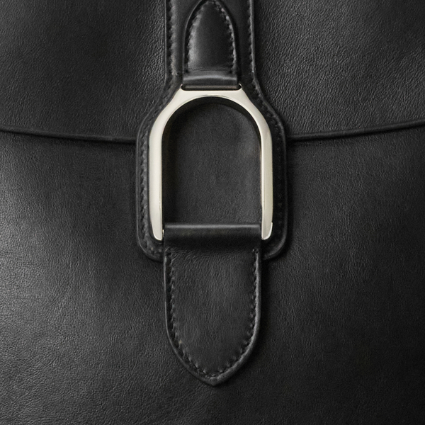 Black Calfskin Welington Backpack Ralph Lauren Collection 5