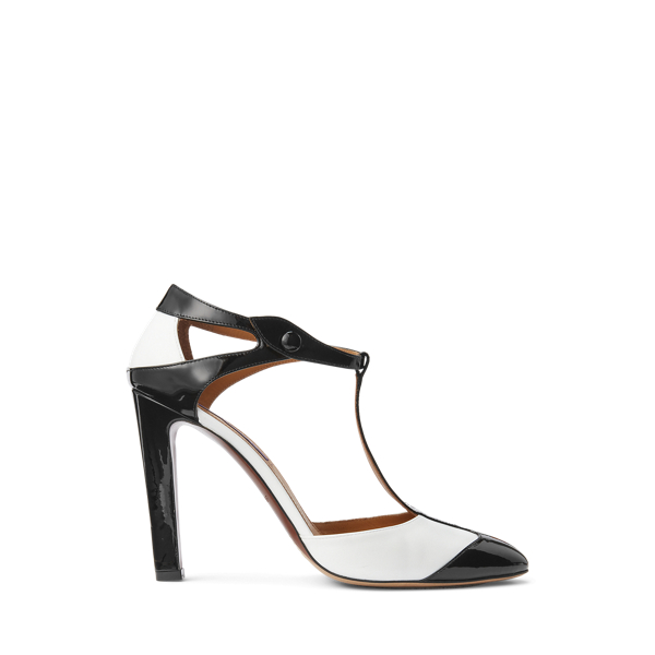 Haskell Colour-Blocked Calfskin Pump Ralph Lauren Collection 1
