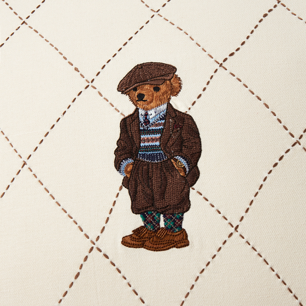 Coussin Greville Polo Bear Polo Ralph Lauren Home en Cr&egrave;me/Beige 2