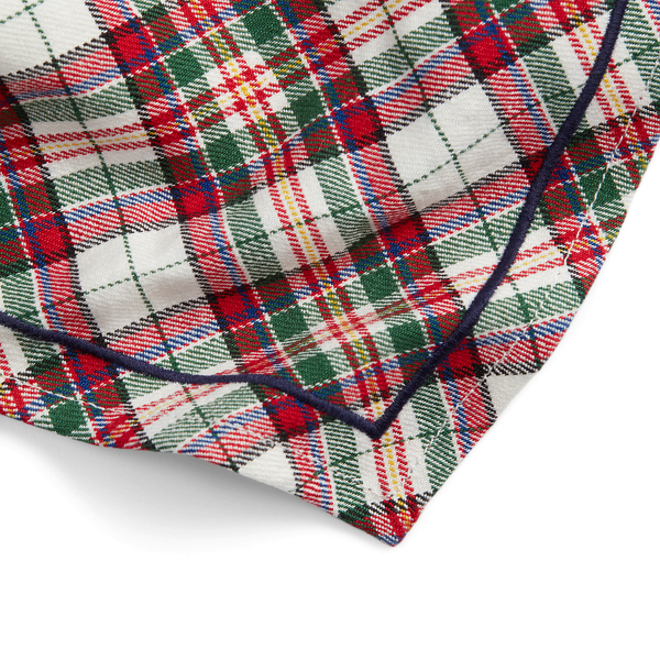 Red and Green Multi Hollis Napkin Set Polo Ralph Lauren Home 2