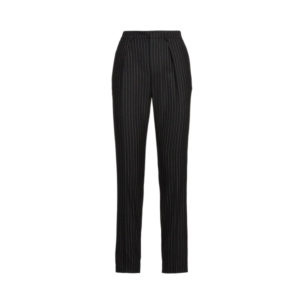 Long Clancy Pinstripe Wool-Blend Trouser Ralph Lauren Collection 1
