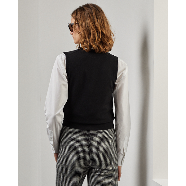 Pullunder aus Wolle Ralph Lauren Collection in Schwarz 5