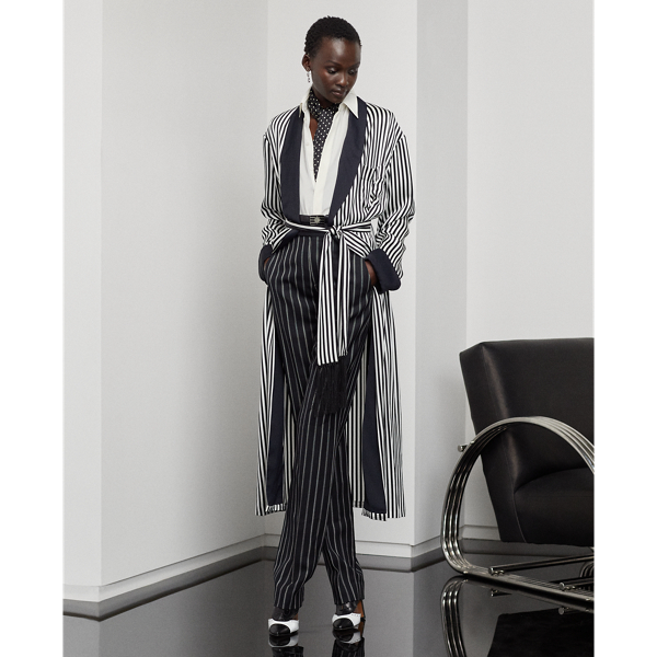 Off White Etheridge Silk Crepe Shirt Ralph Lauren Collection 4