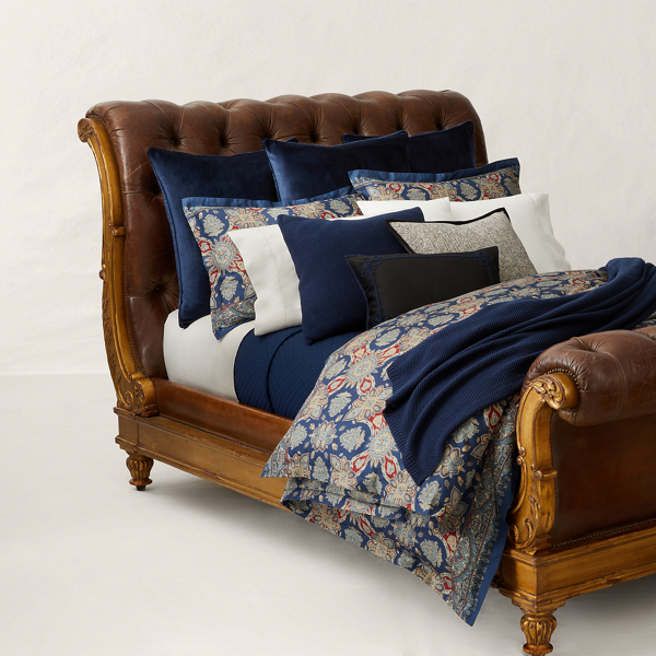 Navy Pursell Throw Blanket Ralph Lauren Home 6