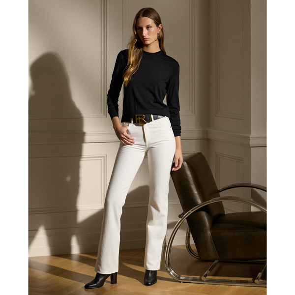 Rundhalspullover aus Wolle Ralph Lauren Collection in Schwarz 4