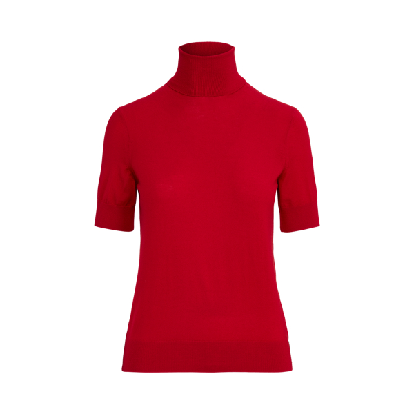 Half sleeve turtleneck sweater hotsell