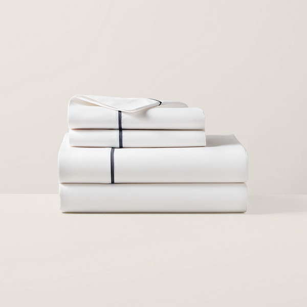 Organic Cotton Percale Palmer Sheeting Queen | Ralph Lauren