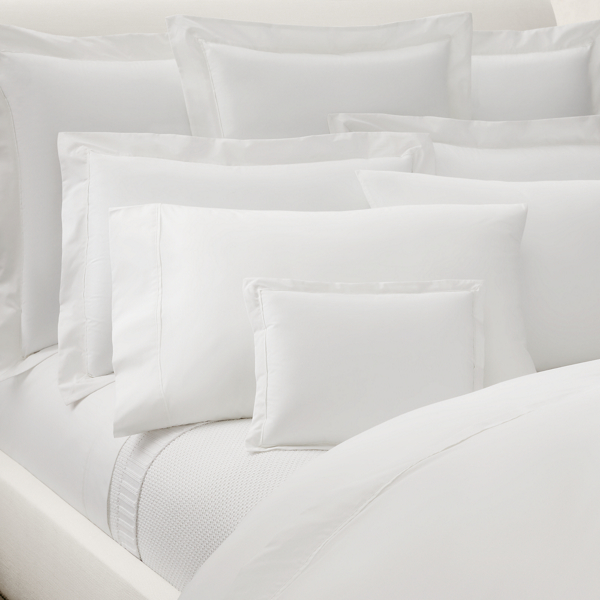 Alabaster Organic Cotton Percale Palmer Duvet Ralph Lauren Home 6
