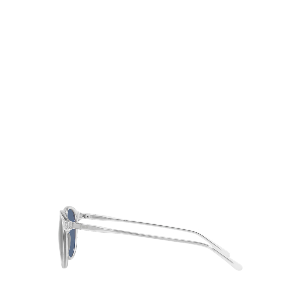 Shiny Crystal Polo Blue Panto Sunglasses Polo Ralph Lauren 3