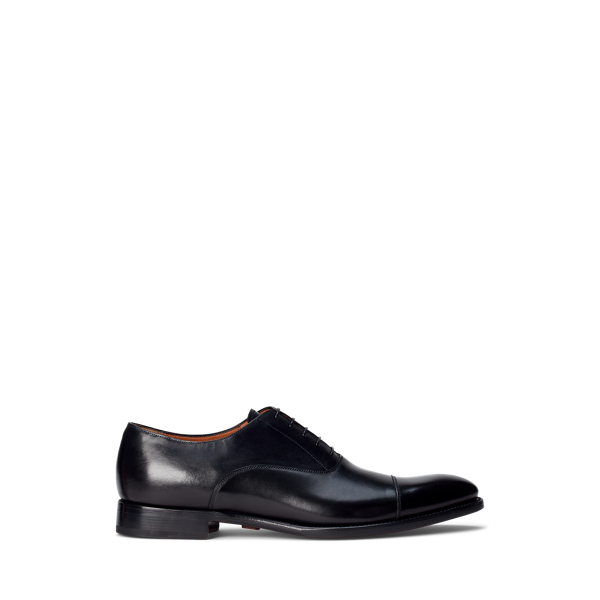 Black Denver Calfskin Cap-Toe Shoe Purple Label 1