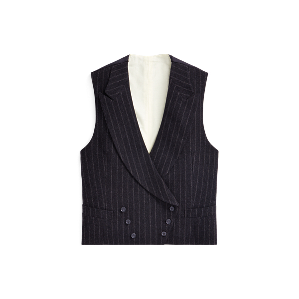 Wollen gilet met visgraatmotief Purple Label in 1