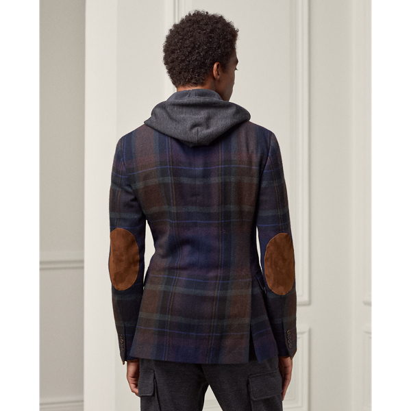 Brown Multi Hadley Plaid Twill Sport Coat Purple Label 5