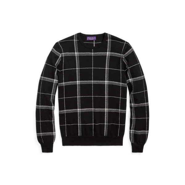 Kasjmier trui met ruit Purple Label in 1