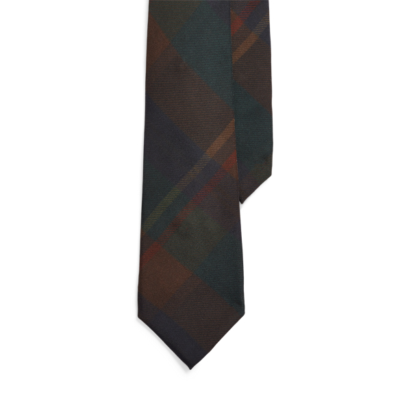 Plaid Silk Tie Purple Label 1