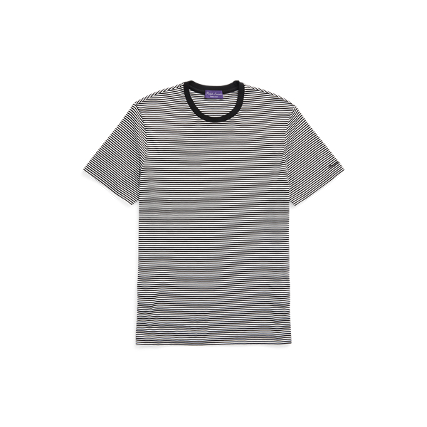 Camiseta de punto de mezcla de seda Purple Label en 1