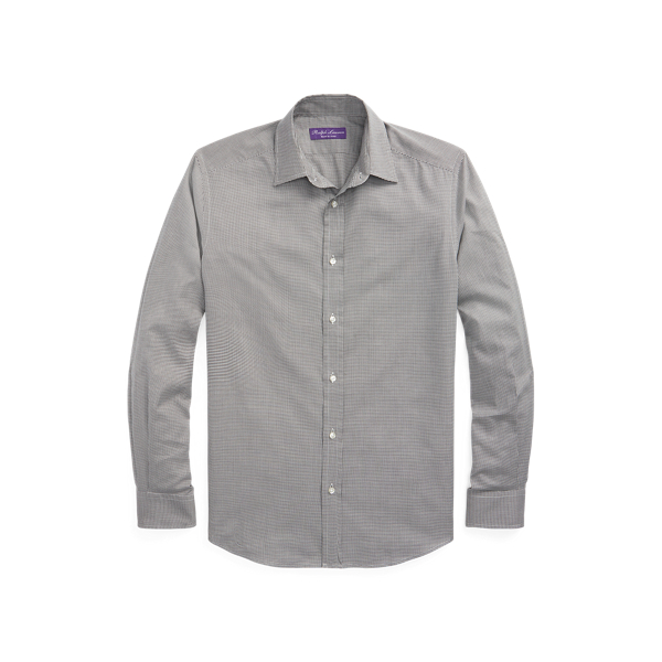 Gingham Twill Shirt Purple Label 1
