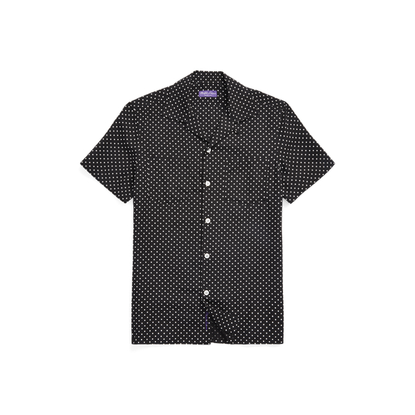Polka-Dot Camp Shirt Purple Label 1