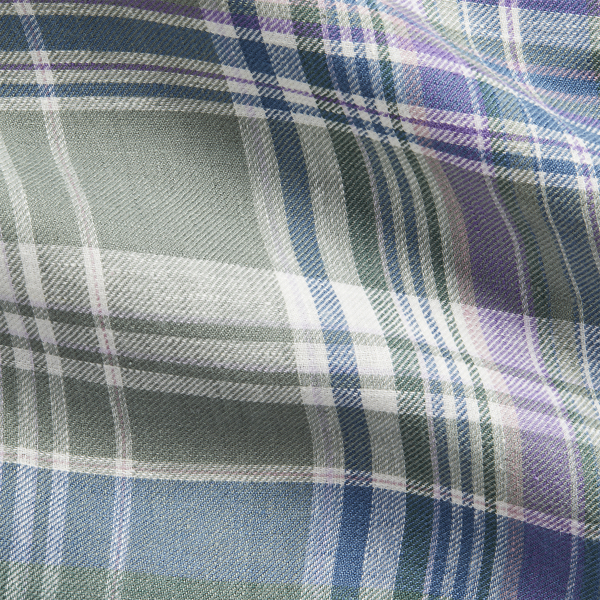 Plaid Linen Twill Shirt