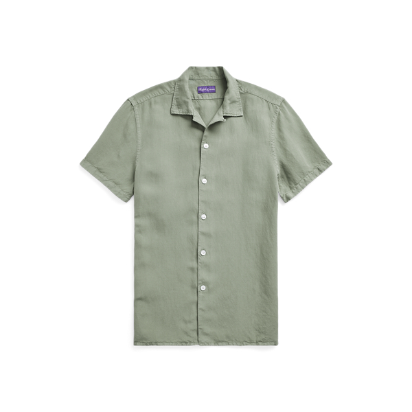 Geverfd overhemd met Cubaanse kraag Purple Label in 1