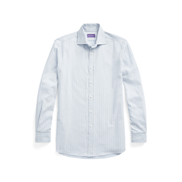 Chemise ray&eacute;e en Oxford gratt&eacute; Purple Label en 1