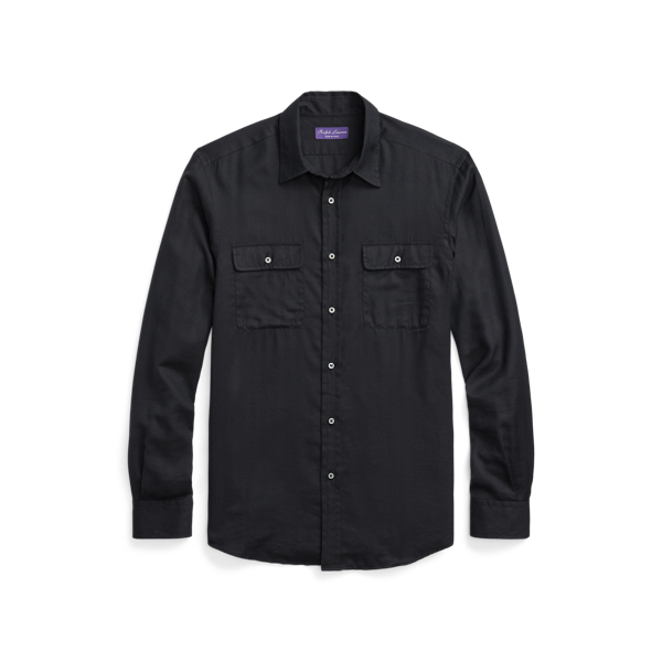 Herringbone Twill Shirt Purple Label 1
