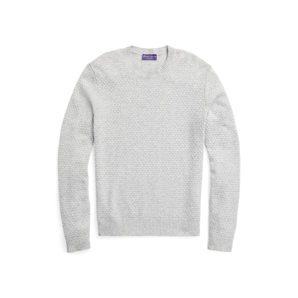 Maglia in cashmere con texture a rombi Purple Label in 1