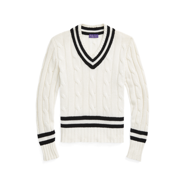 Cashmere Cricket Jumper Purple Label 1