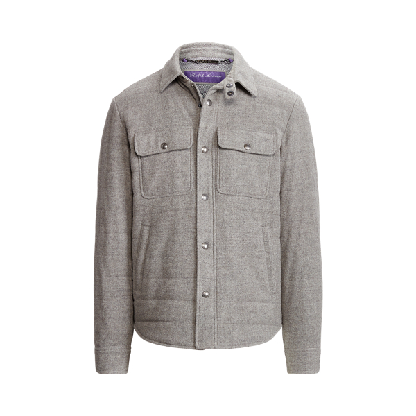 Watson Quilted Wool Jacket Purple Label 1