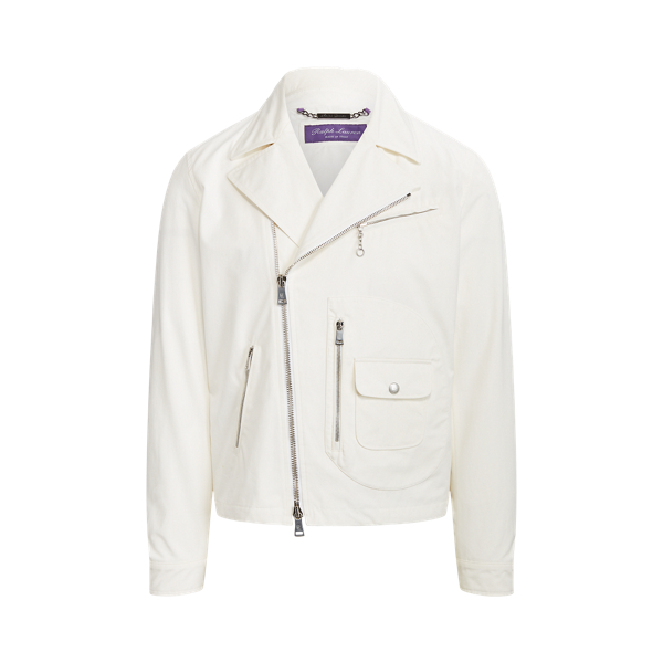 Clive Water-Repellent Biker Jacket Purple Label 1