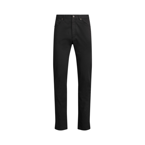 Slim Garment-Dyed Stretch Twill Trouser Purple Label 1