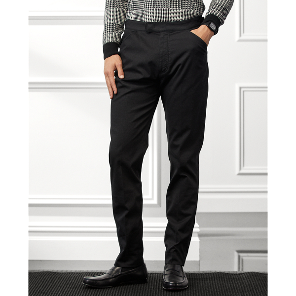 Polo Black Garment-Dyed Stretch Twill Trouser Purple Label 4