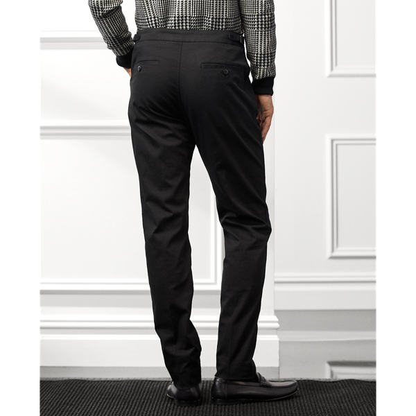 Polo Black Garment-Dyed Stretch Twill Trouser Purple Label 5