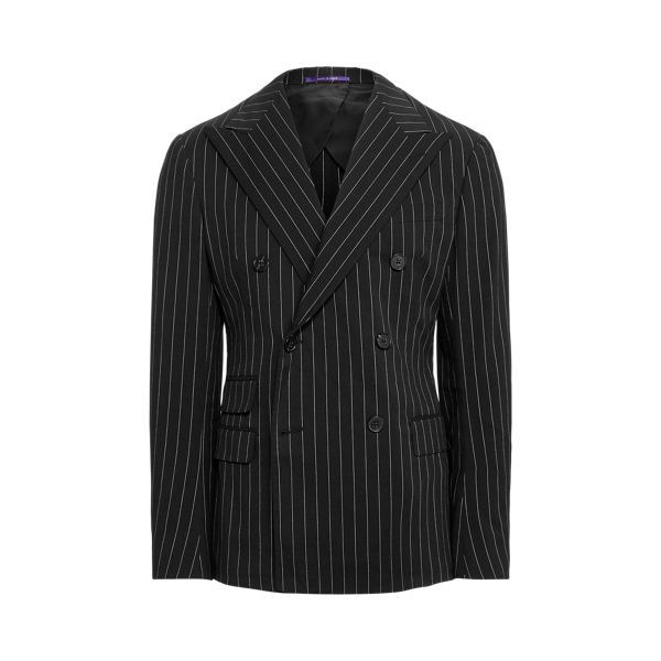 Kent Striped Twill Suit Jacket Purple Label 1
