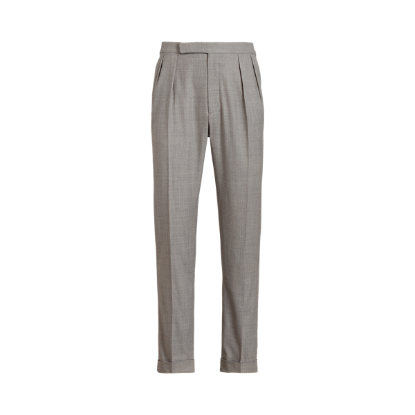 Gregory Wool-Cashmere Flannel Trouser Purple Label 1
