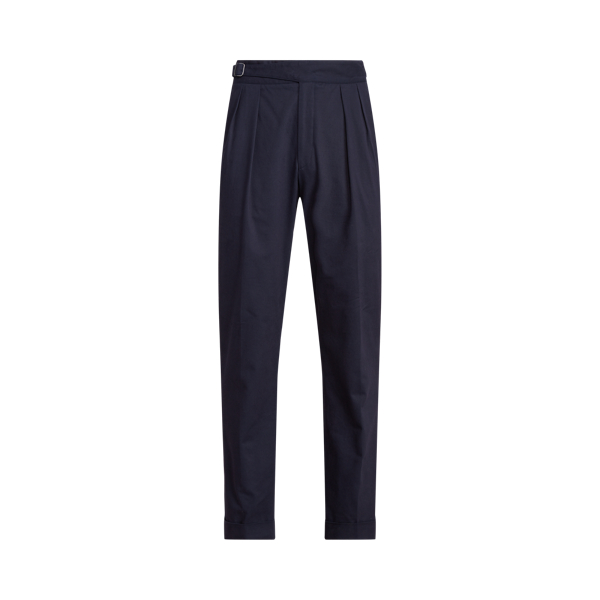 Gabardine pantalon met stretch en gesp Purple Label in 1