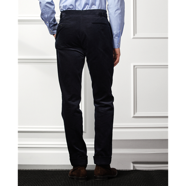 Classic Chairman Navy Gregory Hand-Tailored Corduroy Trouser Purple Label 5