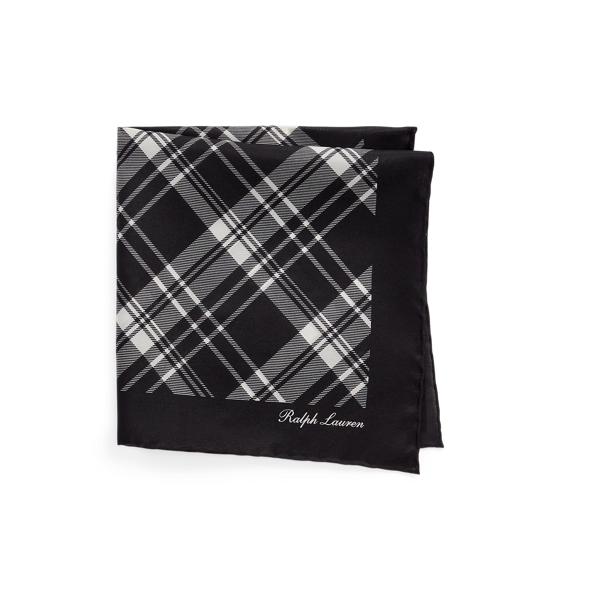 Plaid Silk Pocket Square