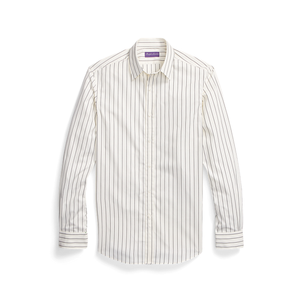 Striped Poplin Shirt Purple Label 1