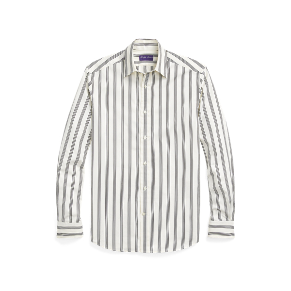 Striped Poplin Shirt Purple Label 1
