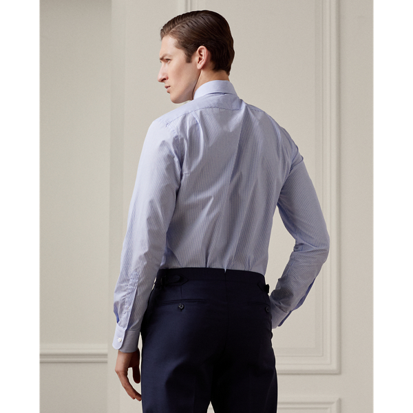 Popelinehemd mit Bengalstreifen Purple Label in Blau/Weiß 5