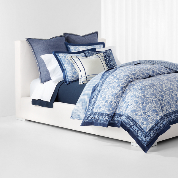 Navy Cream Arielle Floral Comforter Set Lauren Home 7