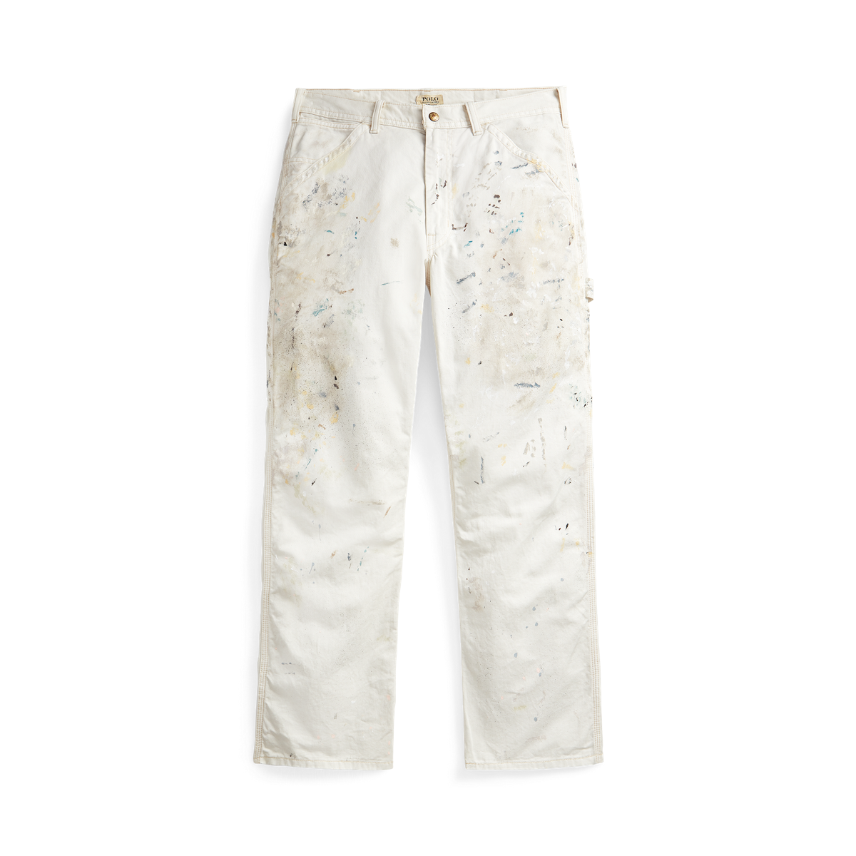 New 50/30 Polo Ralph Lauren Paint Splatter Rope Dyed Relaxed Fit outlets Denim Jean Pant