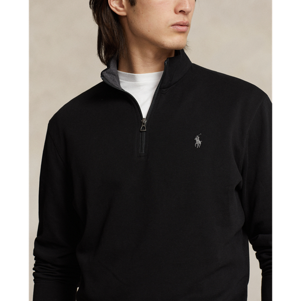 Polo ralph lauren luxury jersey half zip sweatshirt hotsell