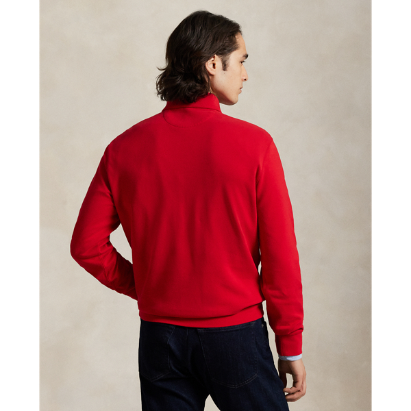 RL 2000 Red Luxury Jersey Quarter-Zip Pullover Polo Ralph Lauren for fall 5