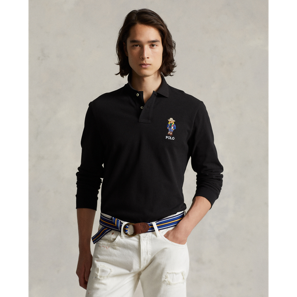 Custom Slim Fit Polo Bear Polo Shirt for Men Ralph Lauren MA