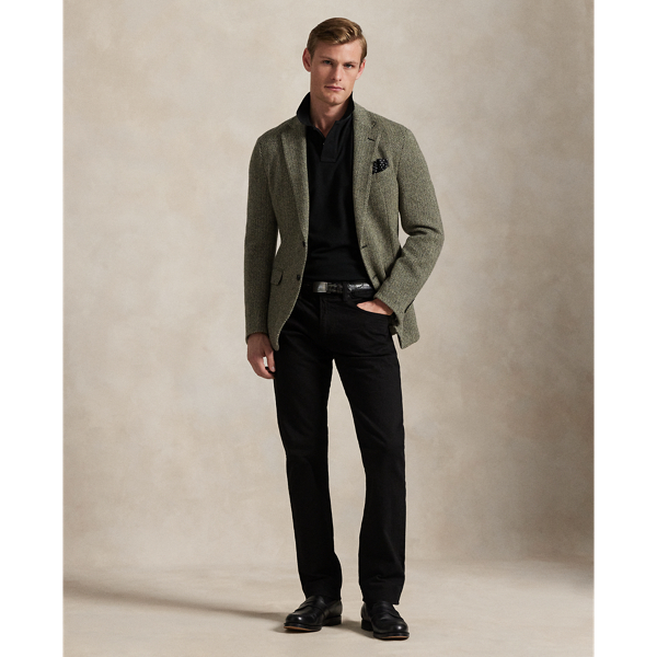 Custom-Slim-Fit Piqué-Poloshirt Polo Ralph Lauren in Schwarz 4