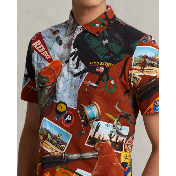 Classic-Fit Piqu&eacute;-Polohemd Polo Sport Polo Ralph Lauren in Red Rock Tour 6