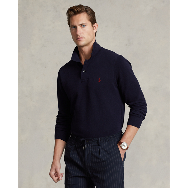 RL Navy The Luxe Knit Polo Shirt Polo Ralph Lauren 1