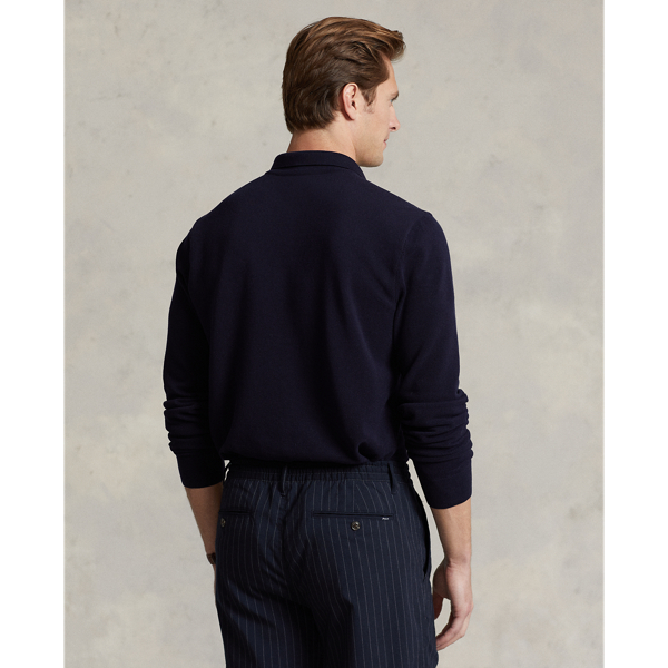 RL Navy The Luxe Knit Polo Shirt Polo Ralph Lauren 5